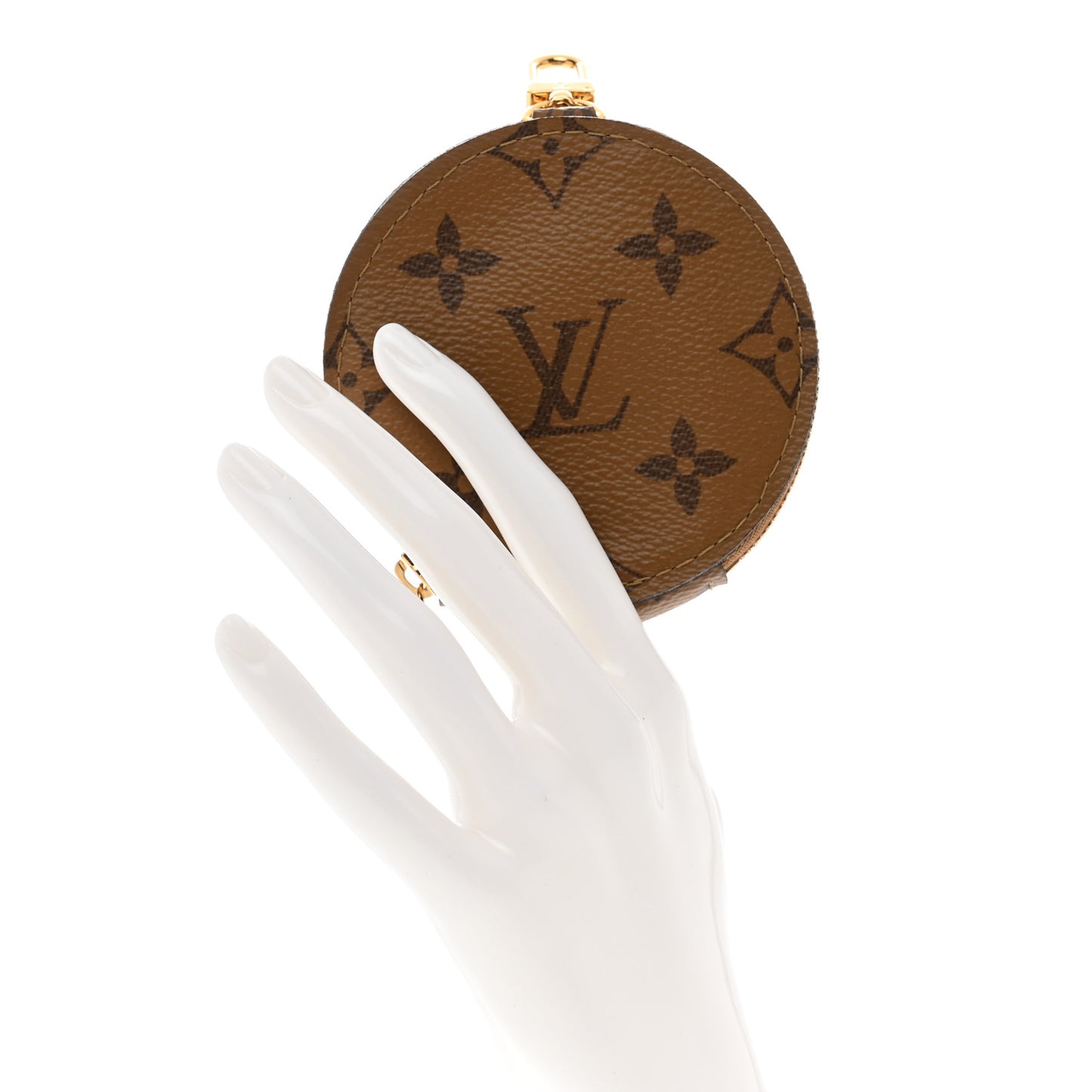 Reverse Monogram Bandouliere Round Coin Purse