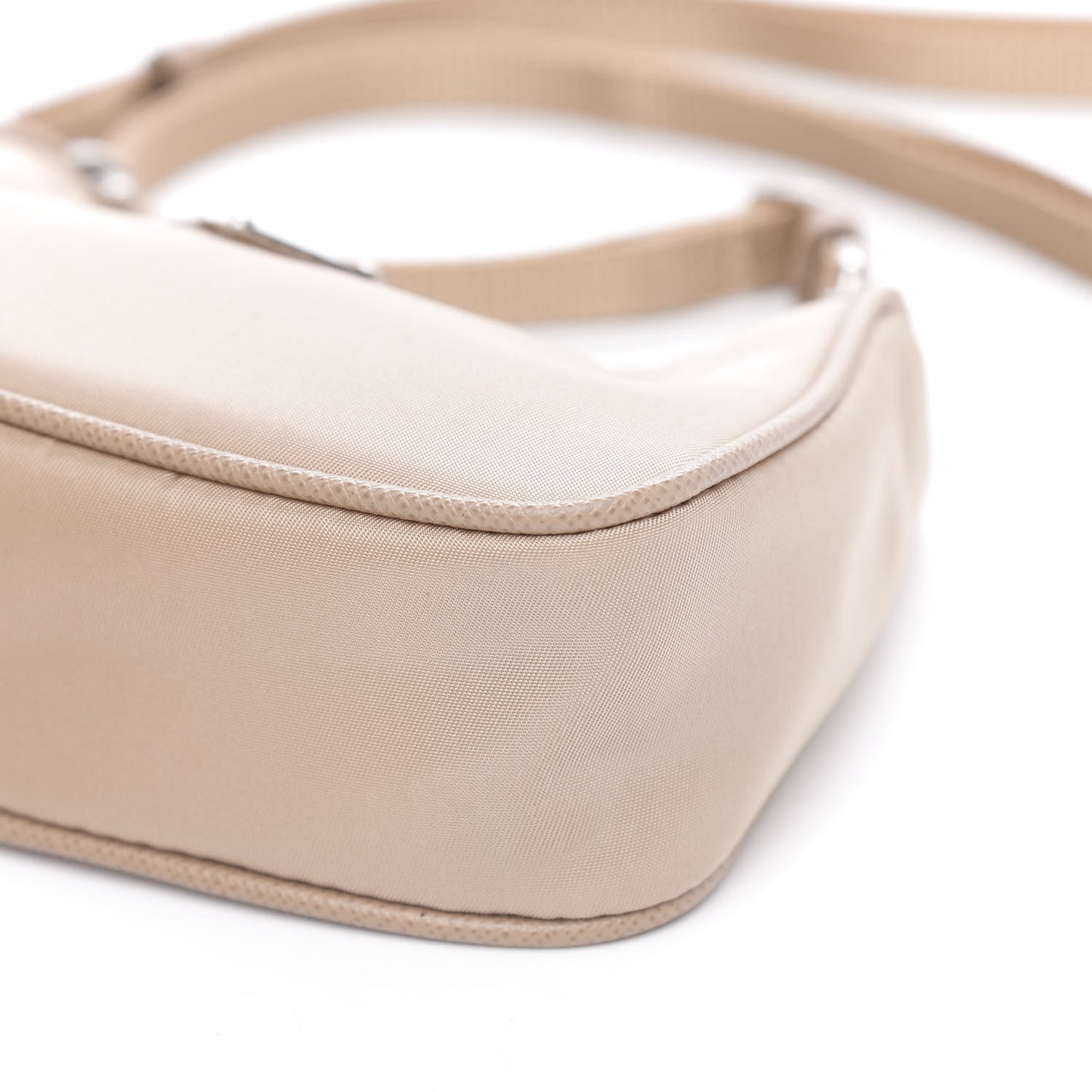 Tessuto Nylon Saffiano Mini Re-Edition 2000 Shoulder Bag Cammeo