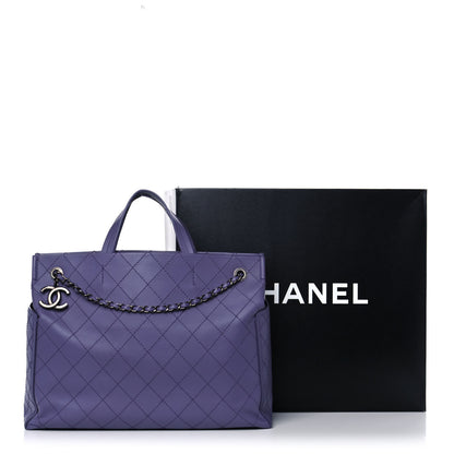 Chanel Calfskin CC Pocket Tote Purple 14 of 14
