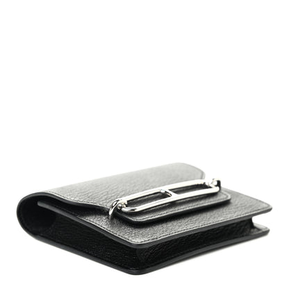 Hermes Chevre Mysore Roulis Slim Wallet Black 5 of 7