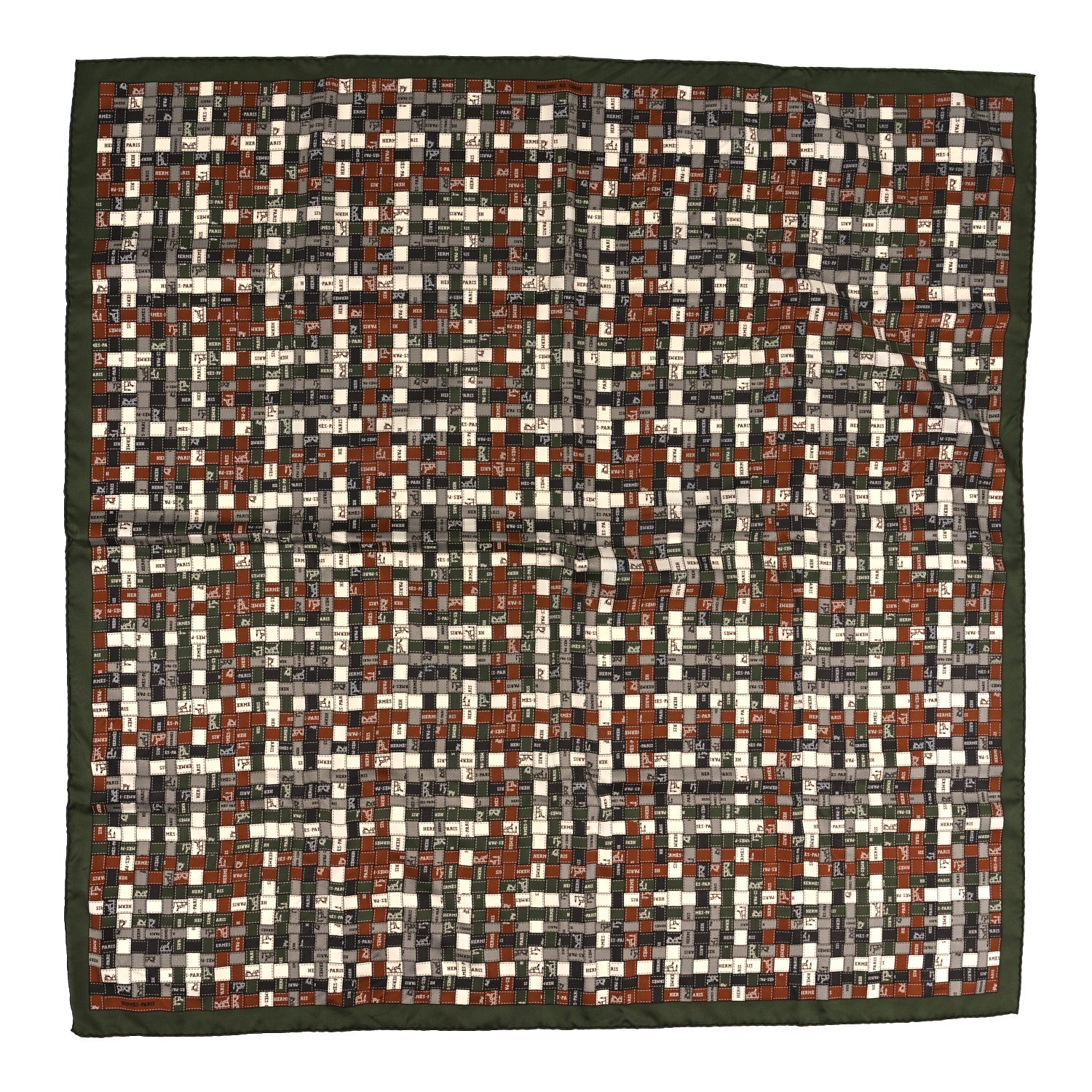 Hermes Silk Bolduc Au Carre Scarf 90 1 of 5