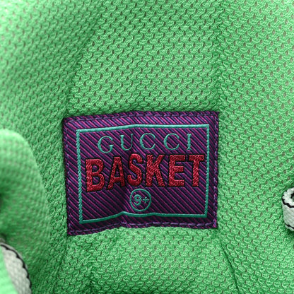 Gucci Demetra GG Supreme Monogram Mens Basket High Top Sneakers 9.5 Great White Green Black 10 of 11