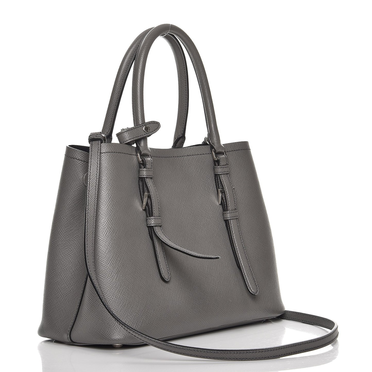 Saffiano Cuir Double Handle Tote Marmo