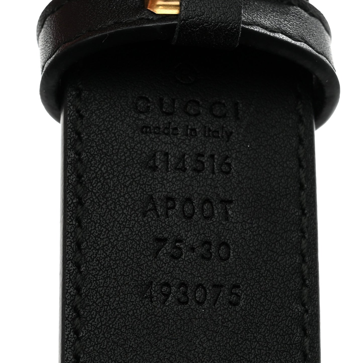 Calfskin Double G 30mm Belt 75 30 Black