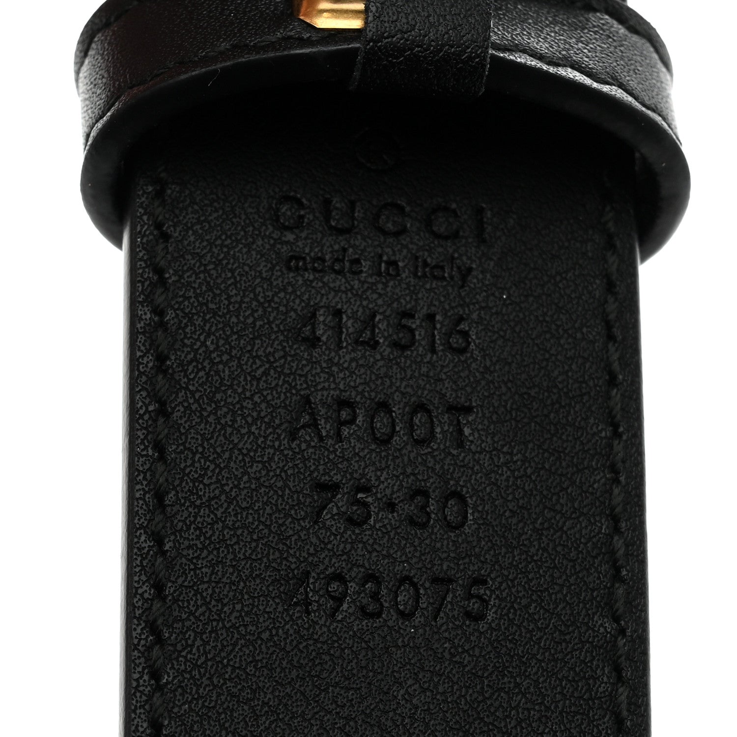 Gucci Calfskin Double G 30mm Belt 75 30 Black 3 of 6