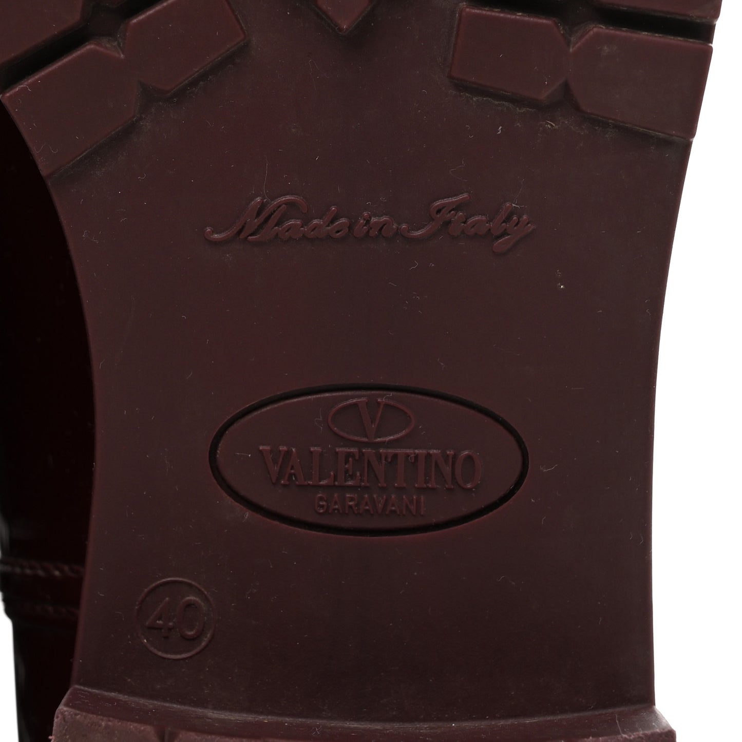 Rubber Rockstud Short Rainboots 40 Rubin