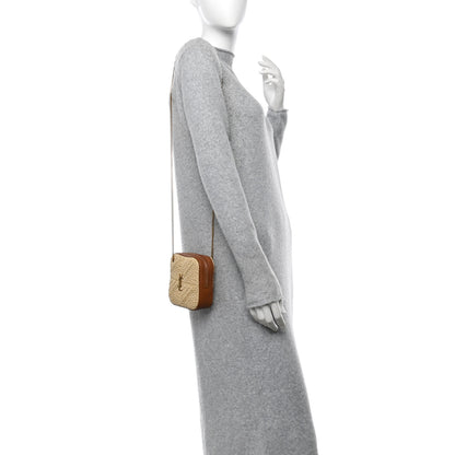 Saint Laurent Raffia Calfskin Monogram Jamie Cube Beige Brick 2 of 11