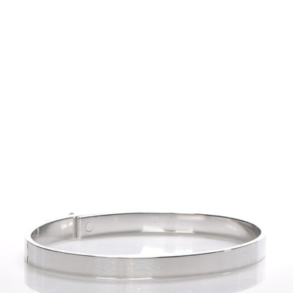 Hermes 18K White Gold Diamond PM Kelly Bracelet LG 3 of 5