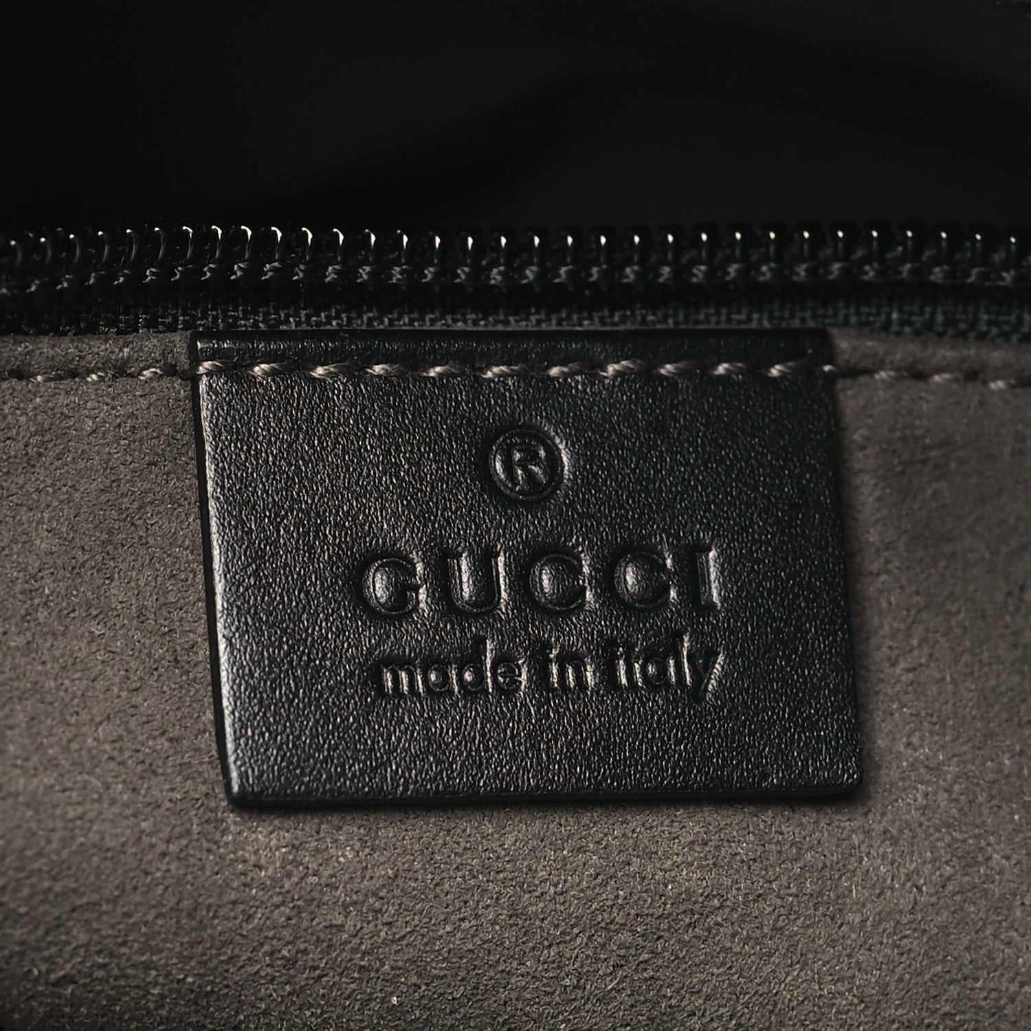Gucci Guccissima Signature Small Messenger Bag Black 6 of 10
