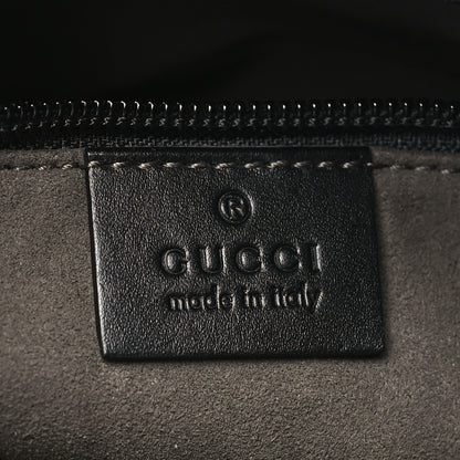 Gucci Guccissima Signature Small Messenger Bag Black 6 of 10
