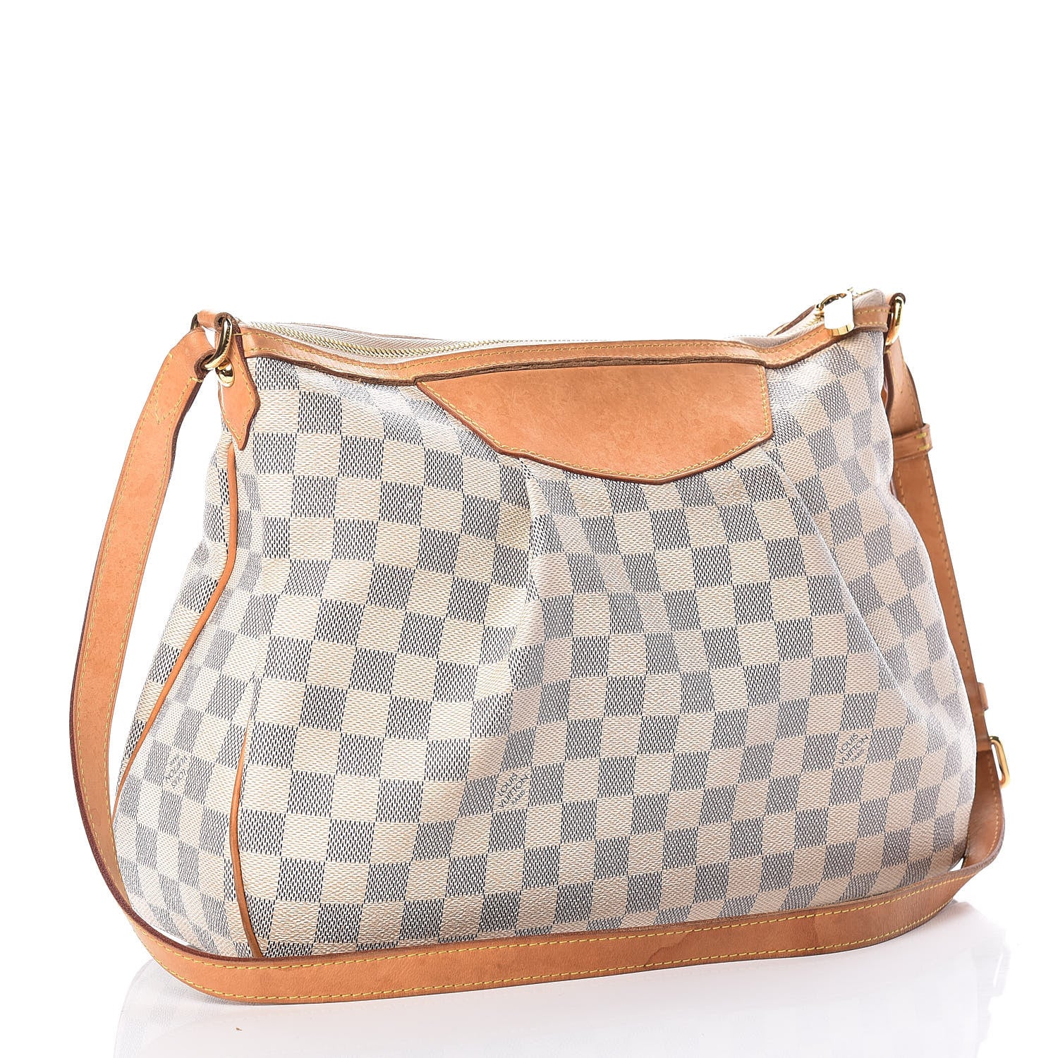 Louis Vuitton Damier Azur Siracusa MM 3 of 22