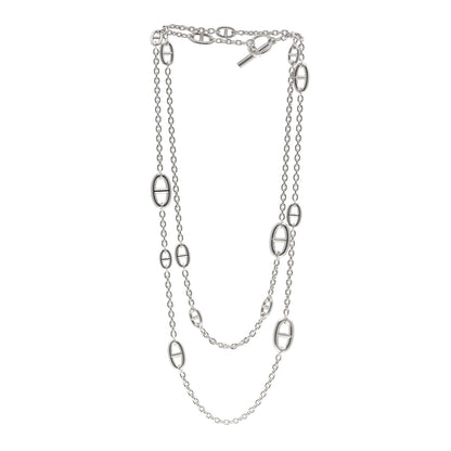 Hermes Sterling Silver Farandole Necklace 160 3 of 6