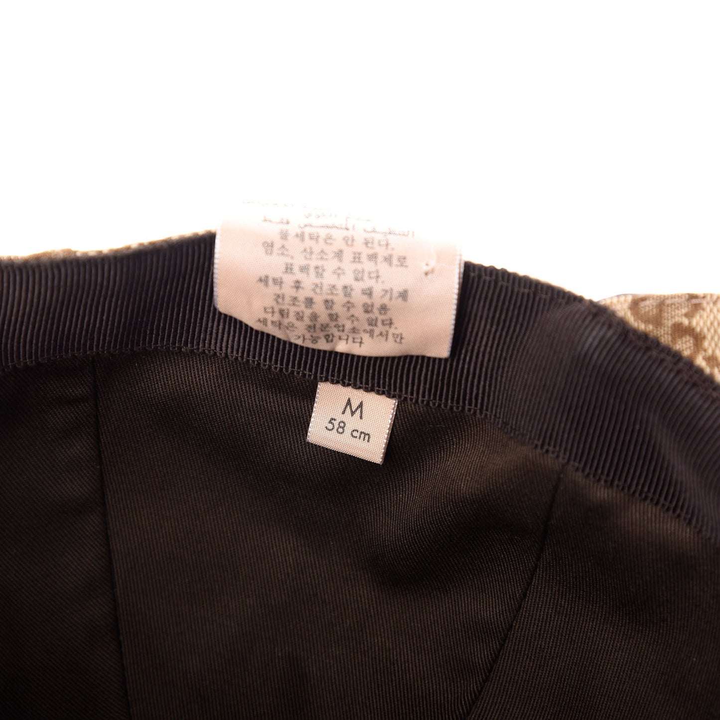 Monogram Web Baseball Hat M Beige Cocoa