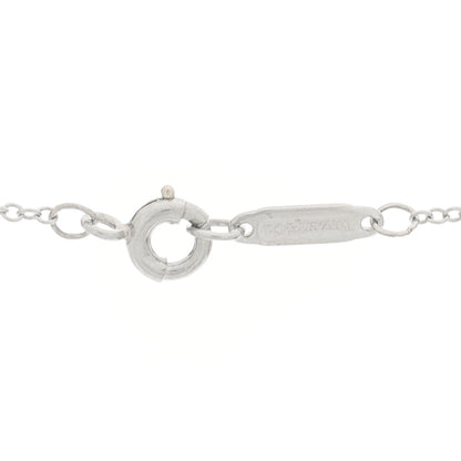 Tiffany 18K White Gold Diamond Metro Horseshoe Pendant Necklace 6 of 6