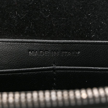Saint Laurent Metallic Calfskin Classic Monogram Kate Tassel Chain Wallet Gun Metal 7 of 10