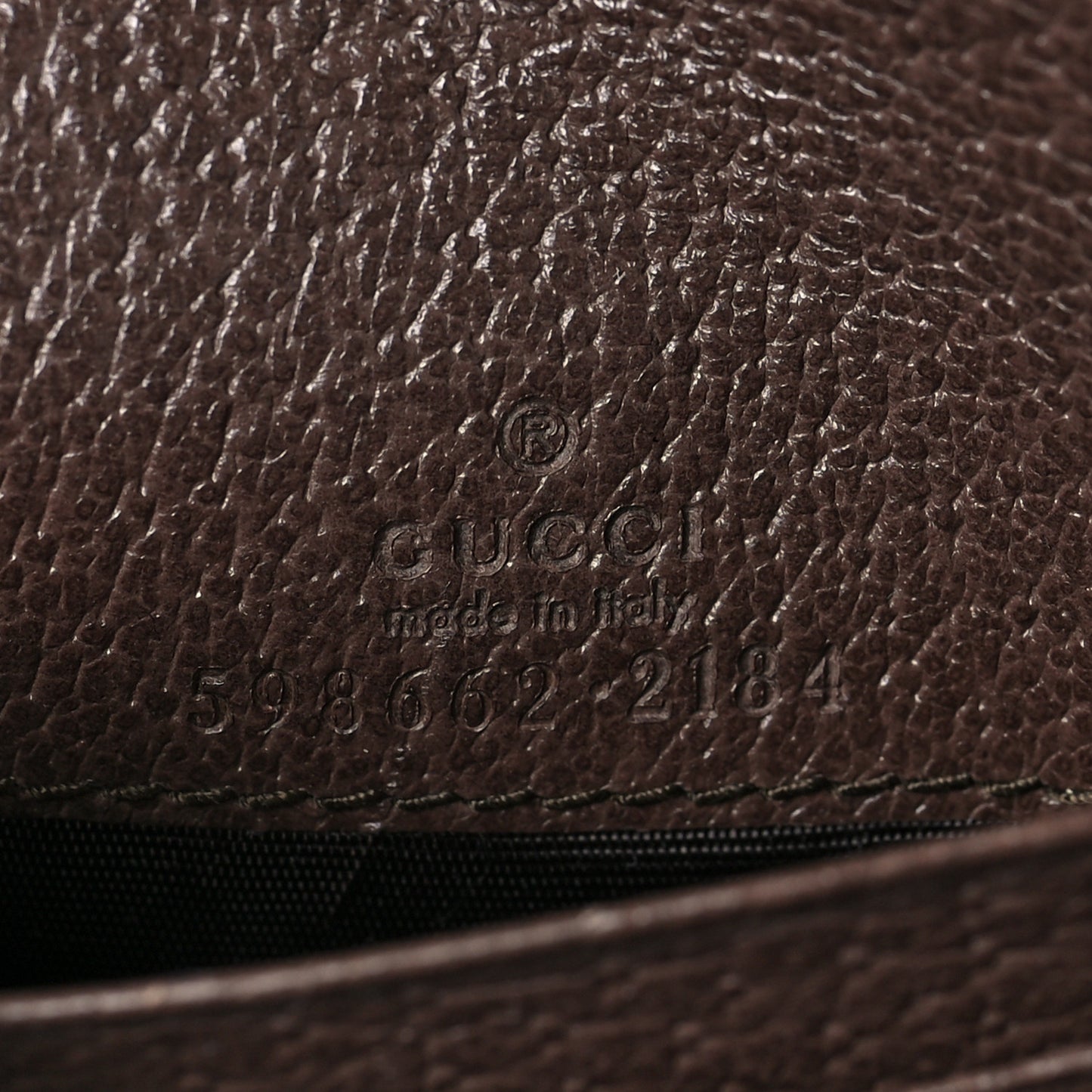 GG Supreme Monogram Textured Calfskin Web Ophidia Card Case Wallet Beige Ebony New Acero