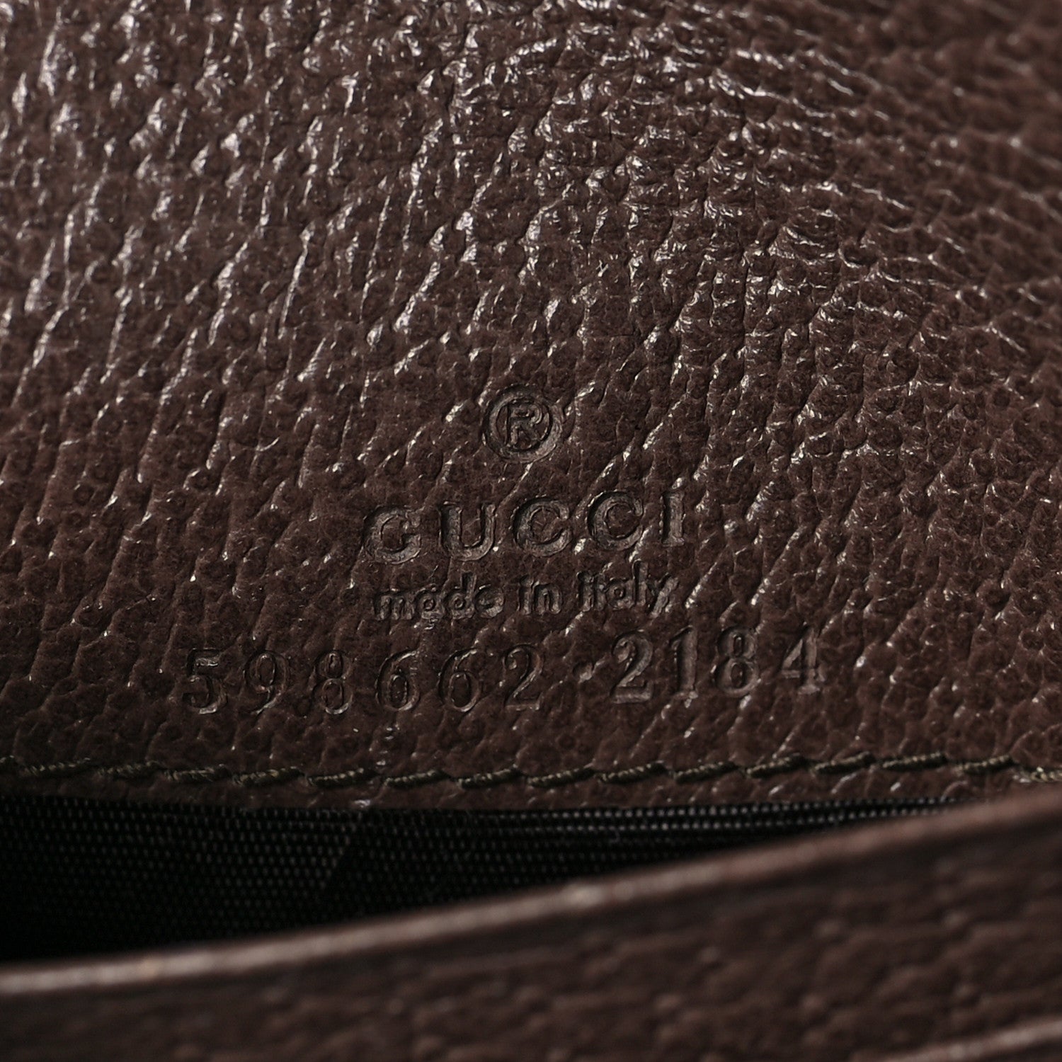 Gucci GG Supreme Monogram Textured Calfskin Web Ophidia Card Case Wallet Beige Ebony New Acero 6 of 6