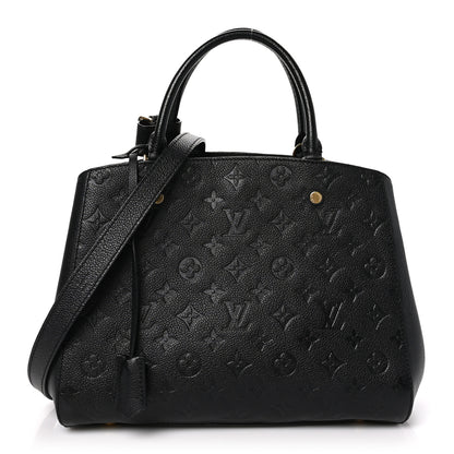 Louis Vuitton Empreinte Montaigne MM Black 1 of 10