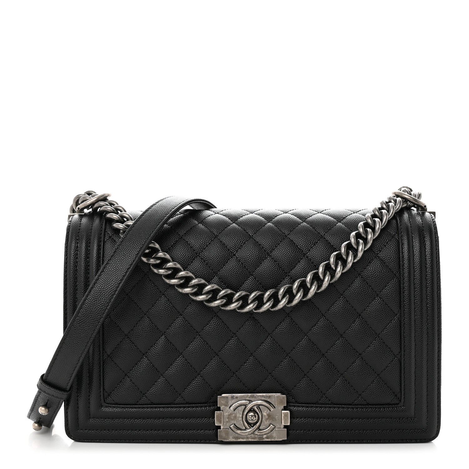 Chanel Caviar Quilted New Medium Boy Flap Black 1 of 11