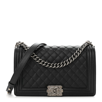 Chanel Caviar Quilted New Medium Boy Flap Black 1 of 11