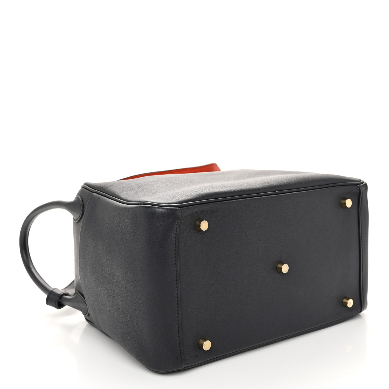 Hermes Swift Verso Lindy 30 Bleu Indigo Orange Poppy 4 of 10