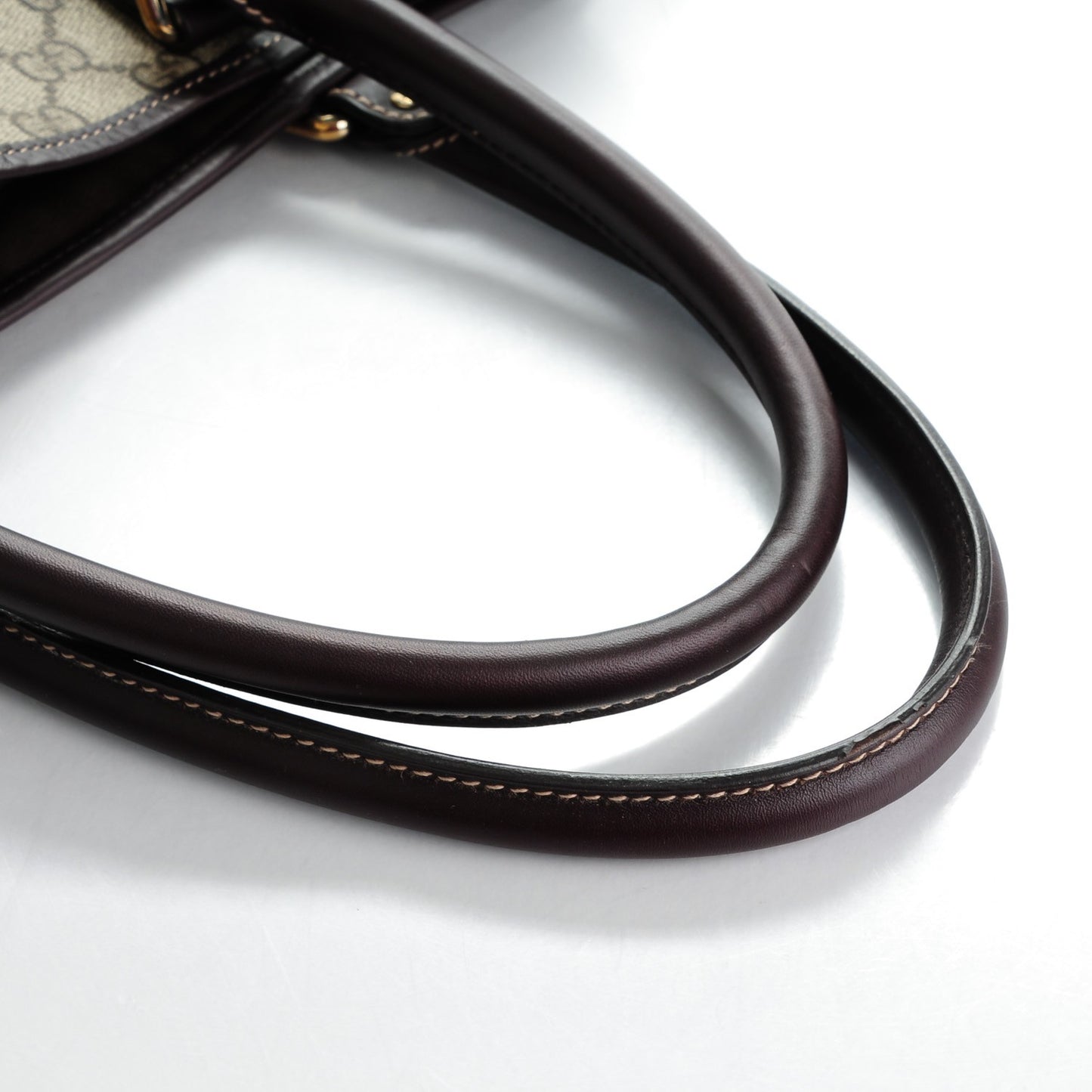 GG Plus Monogram Joy Vertical Tote Dark Brown