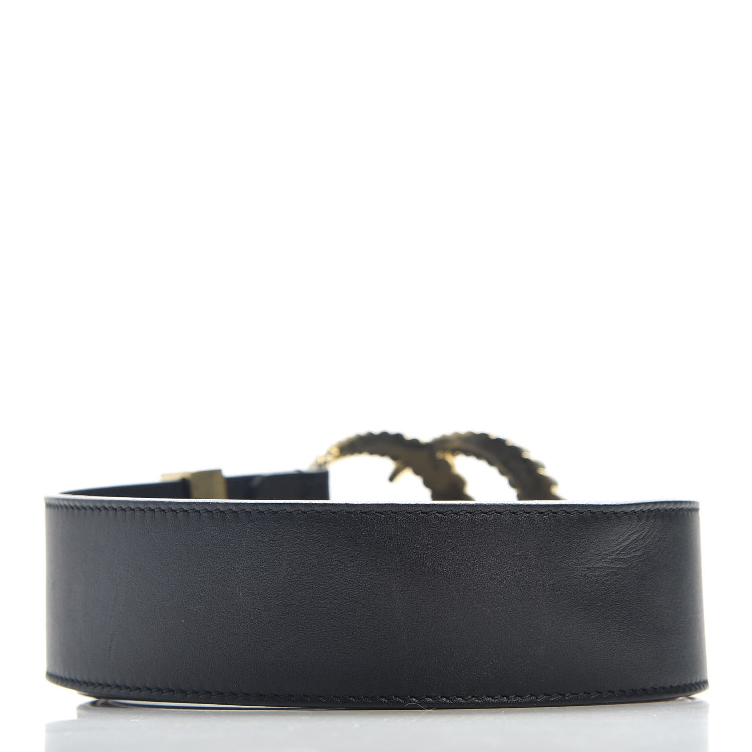 Gucci Moon Calfskin Torchon Double G 40mm Belt 90 36 Black 2 of 4