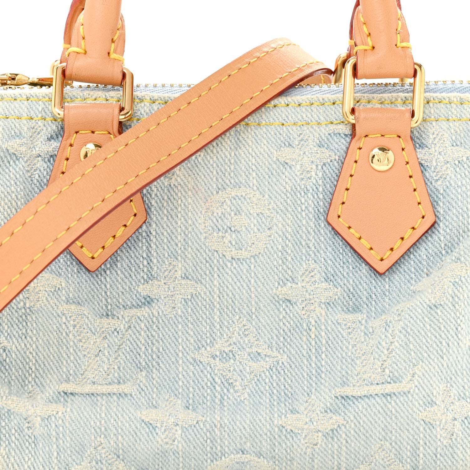 Louis Vuitton Monogram Denim Nano Speedy Sky Blue 6 of 12