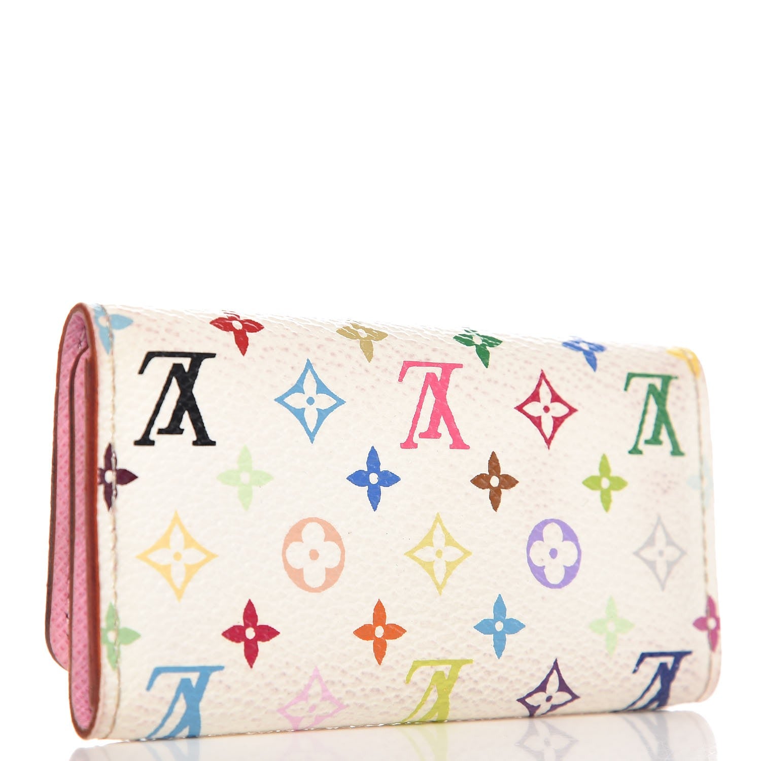 Louis Vuitton Monogram Multicolor Multicles 4 Key Holder White Litchi 3 of 11