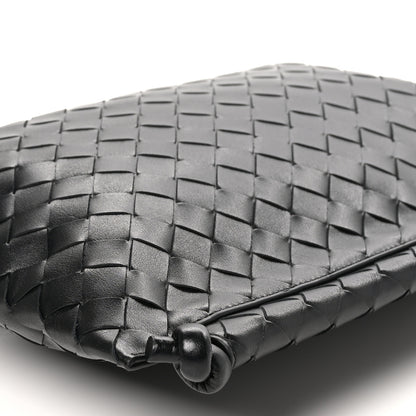 Bottega Veneta Nappa Intrecciato Large Flat Loop Messenger Black 9 of 9