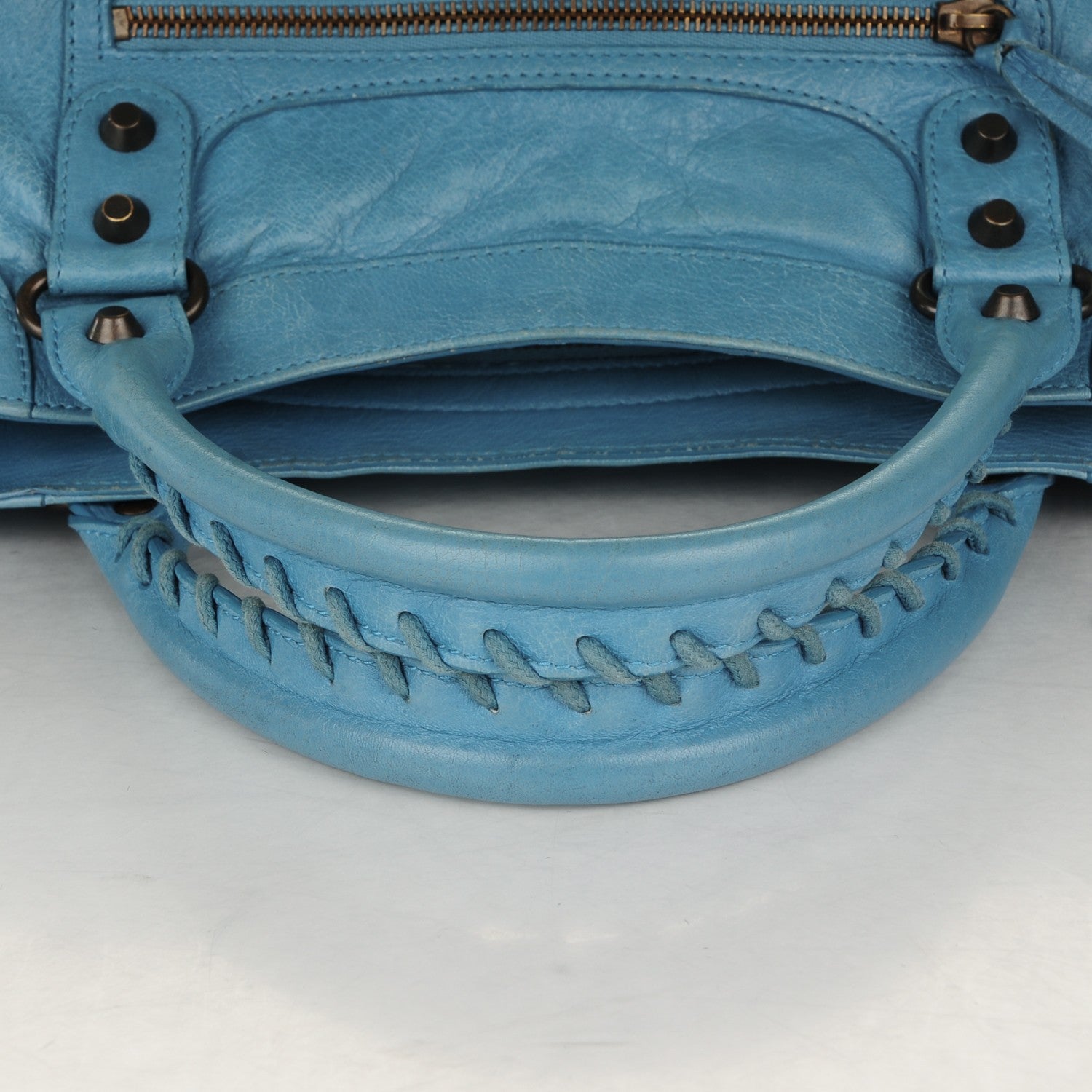 Balenciaga Agneau Classic Hardware Velo Bleu Indigo 5 of 13
