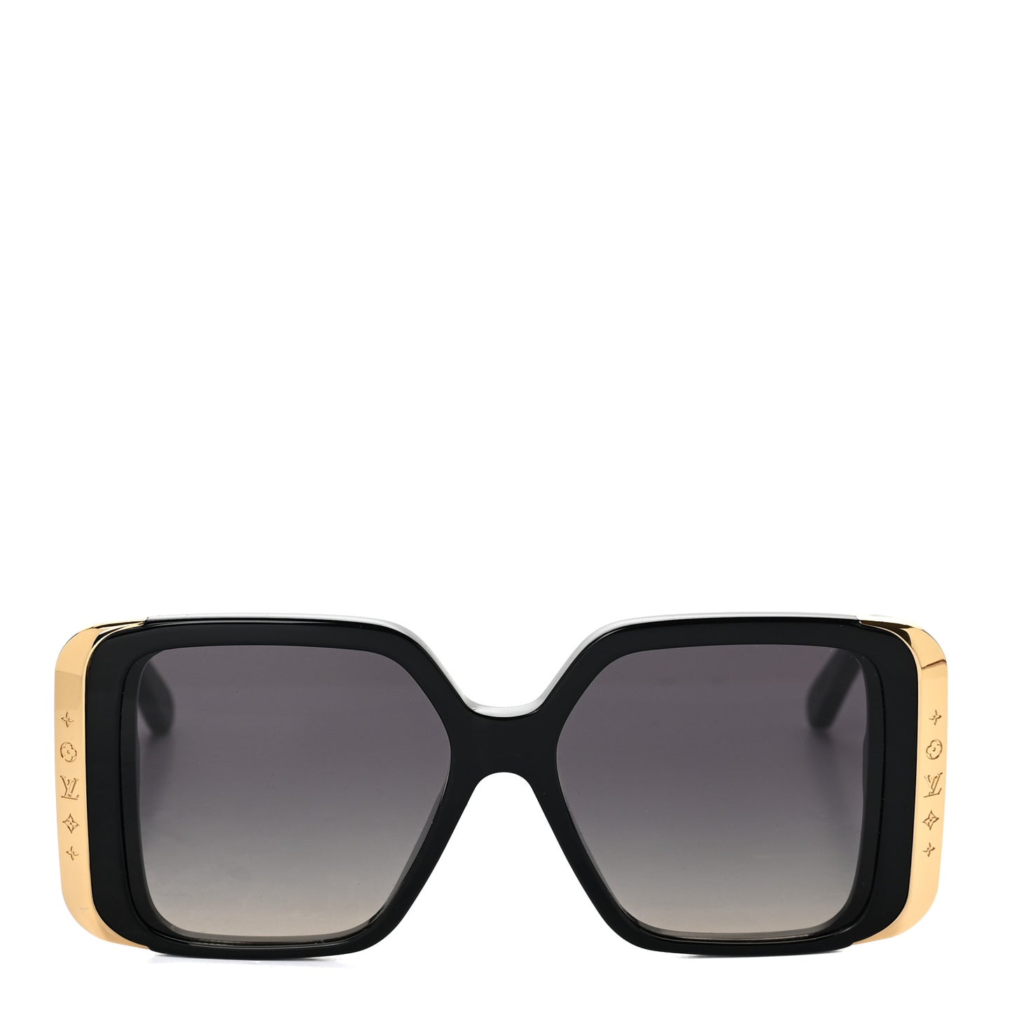 Acetate LV Moon Square Sunglasses Z1664W Black
