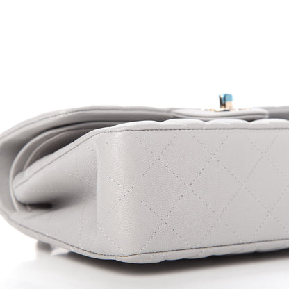 Chanel Caviar Quilted Small Double Flap Grey 6 of 11
