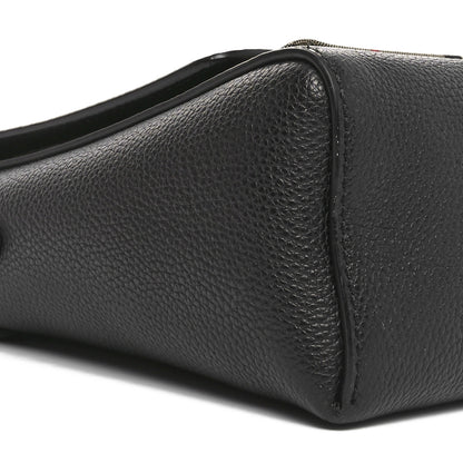 Burberry Grainy Calfskin Vintage Check Note Crossbody Bag Black 8 of 9