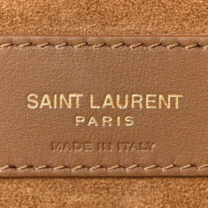 Saint Laurent Suede Bea Tote Golden Leaf 6 of 9