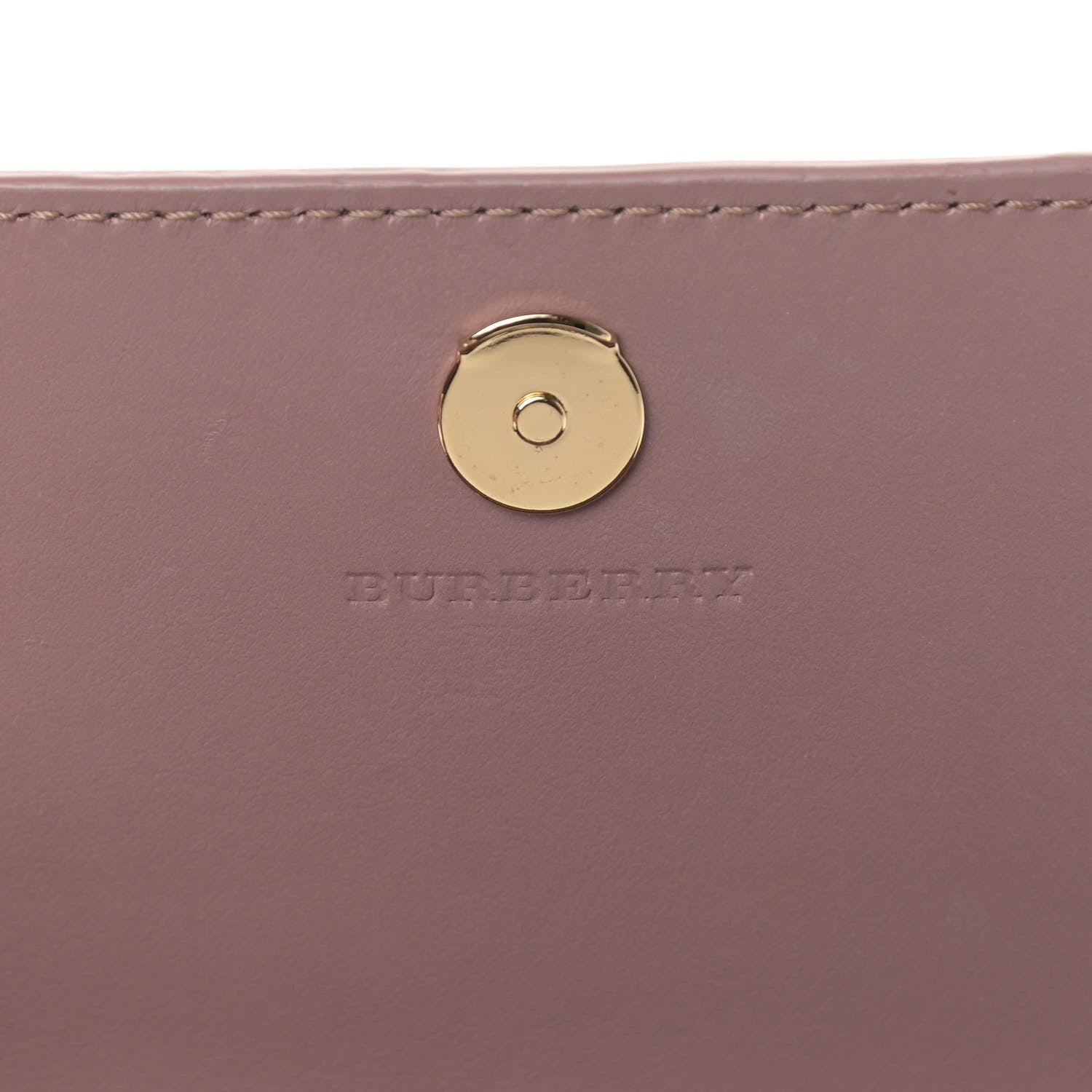 Burberry Haymarket Check Henley Wallet On Chain Dusty Pink 6 of 10