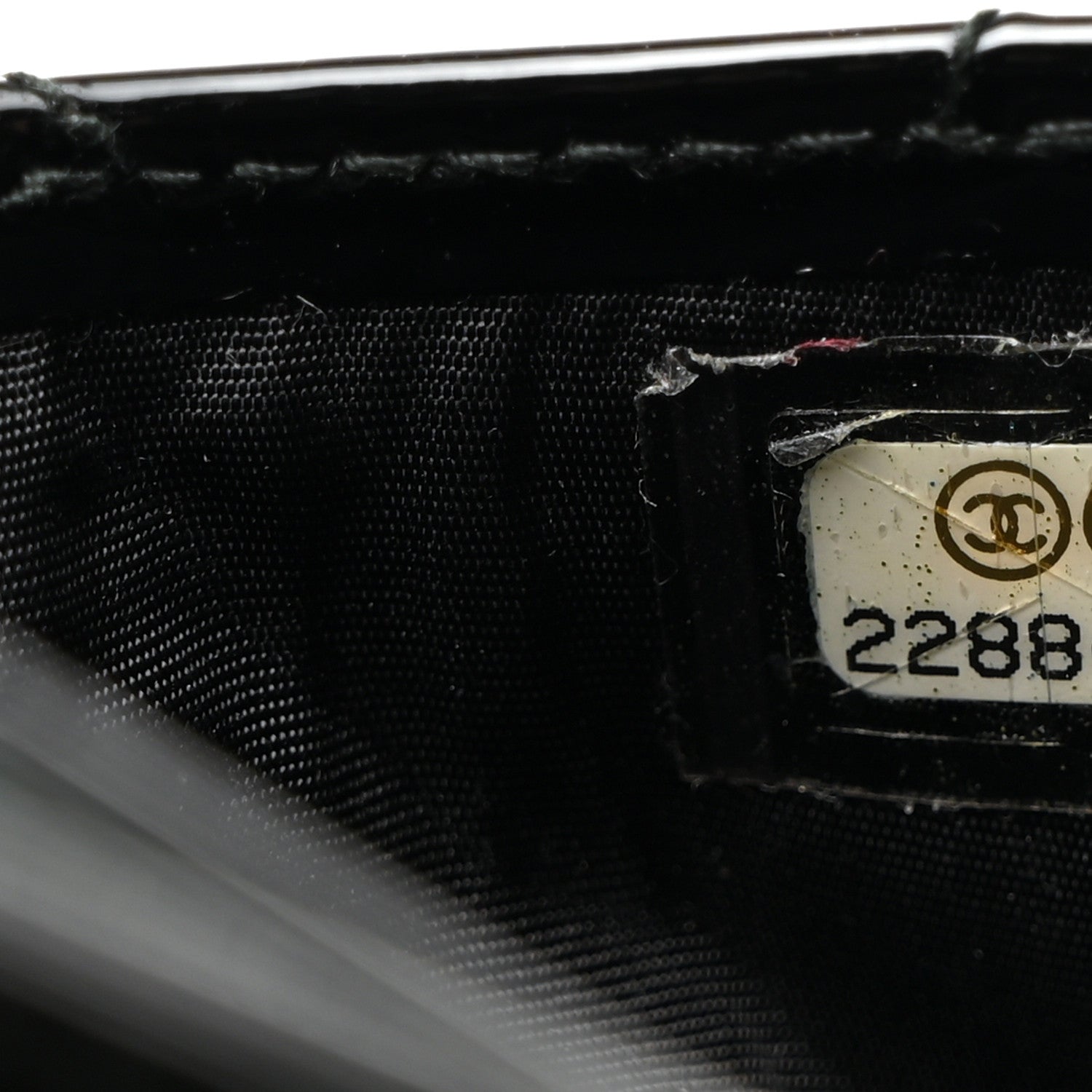 Chanel Patent Calfskin Quilted Card Holder Black 7 of 7