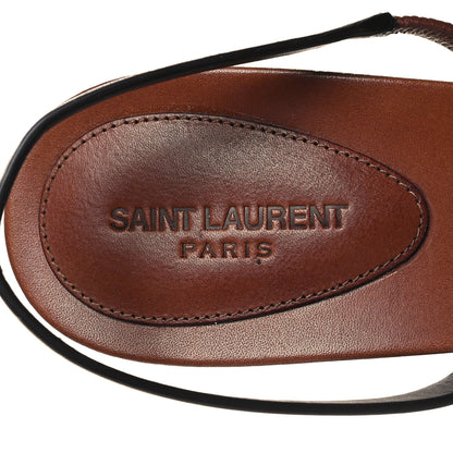 Saint Laurent Calfskin Cassandra 75 Sandals 41.5 Black 8 of 8