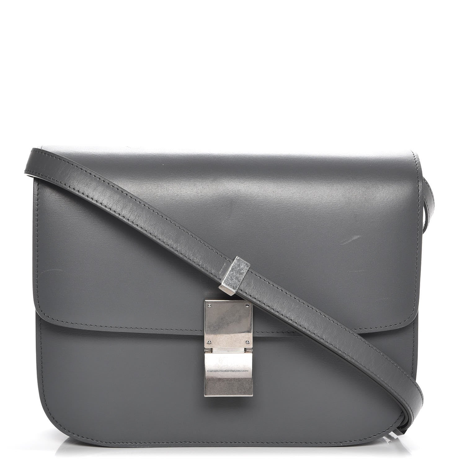 Celine Box Calfskin Medium Classic Box Flap Bag Kohl 1 of 7
