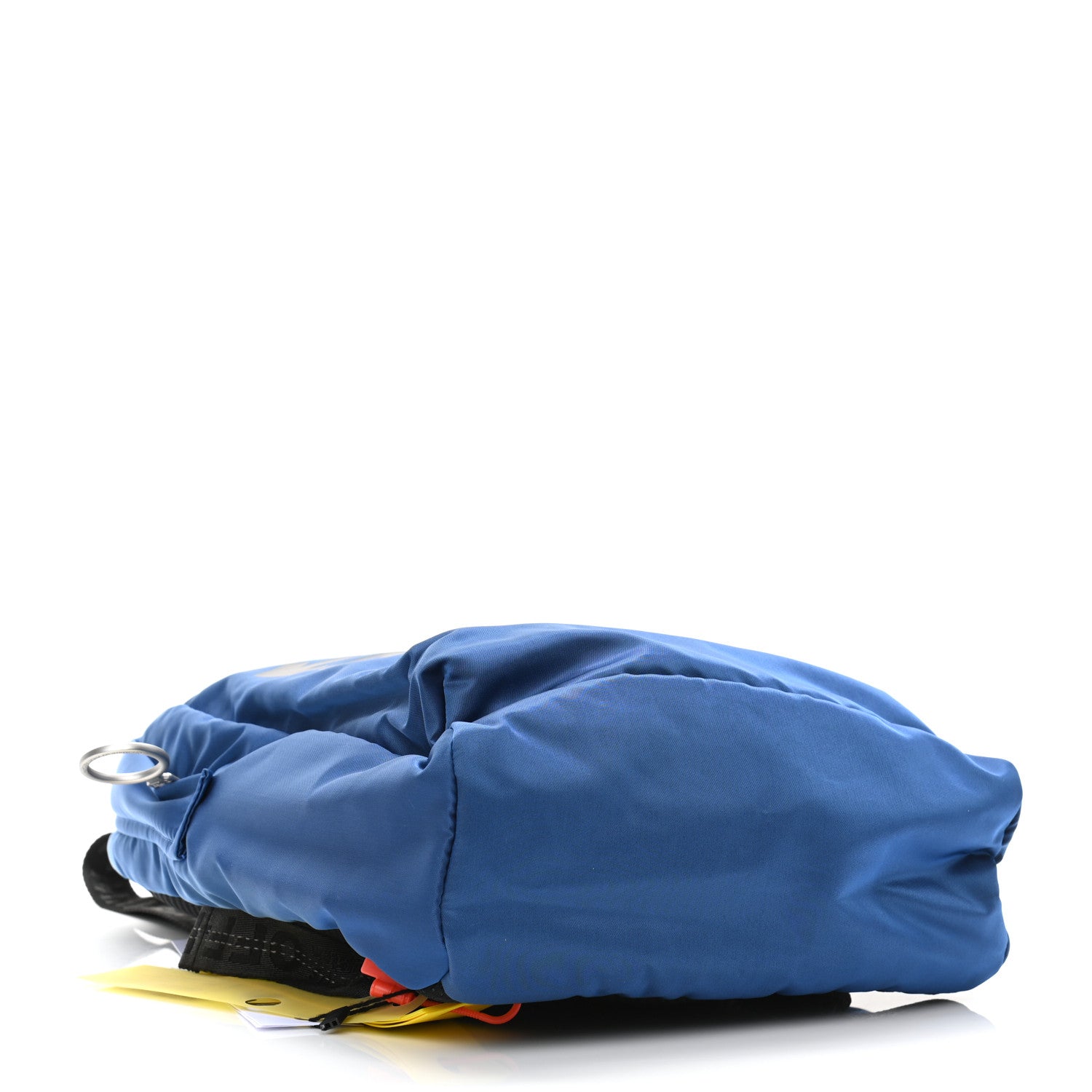 Off-White Canvas Rounded Logo Mini Backpack Blue 4 of 9
