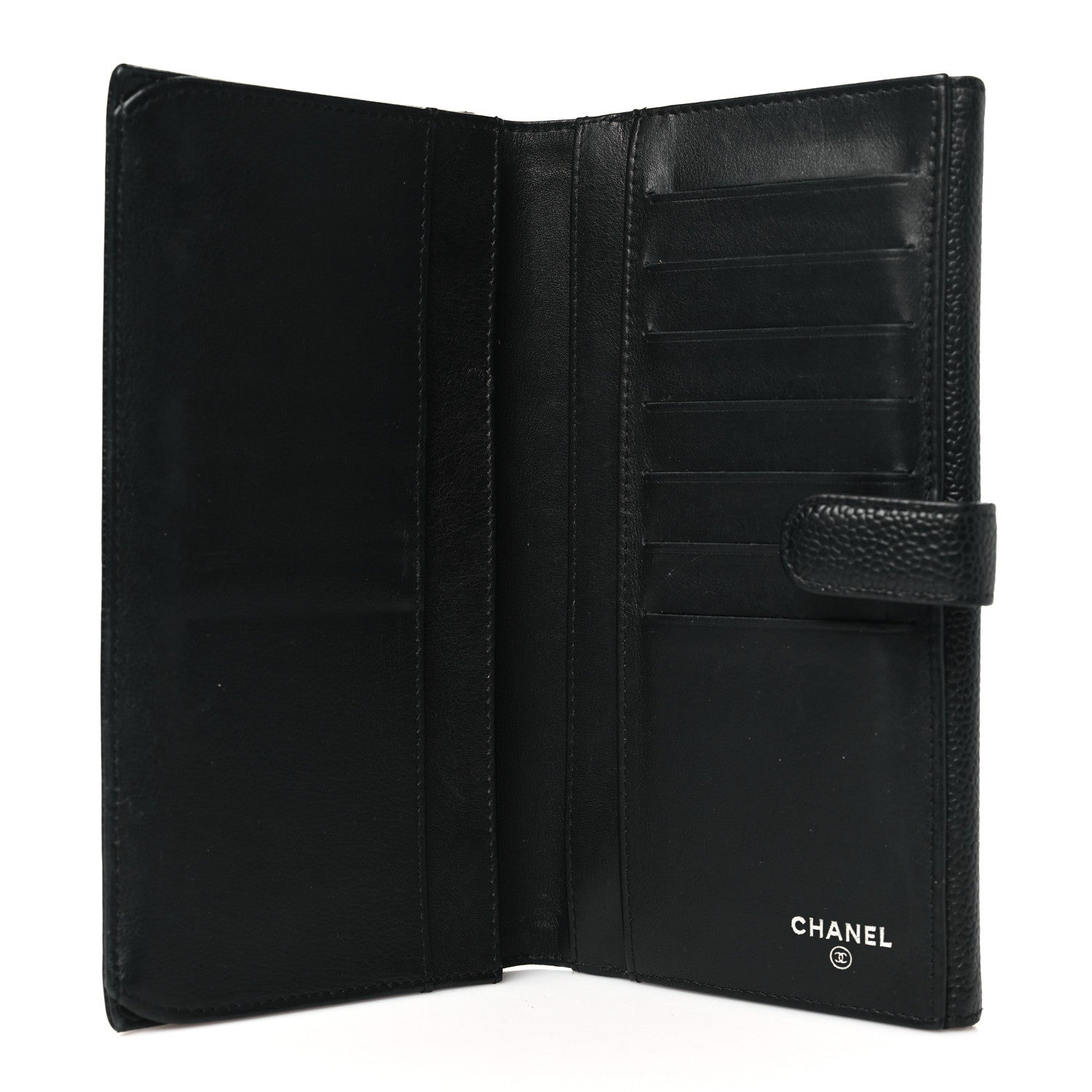 Chanel Caviar Timeless CC French Long Wallet Black 5 of 8