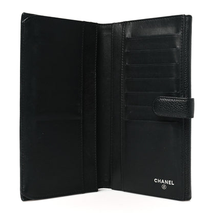 Chanel Caviar Timeless CC French Long Wallet Black 5 of 8