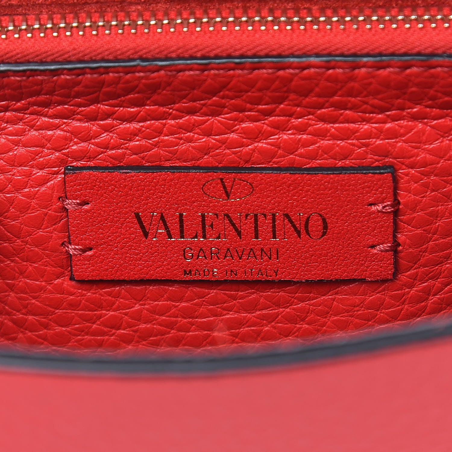 Valentino Garavani Pebbled Calfskin Rockstud Side Slip Crossbody Rouge Pur 6 of 9