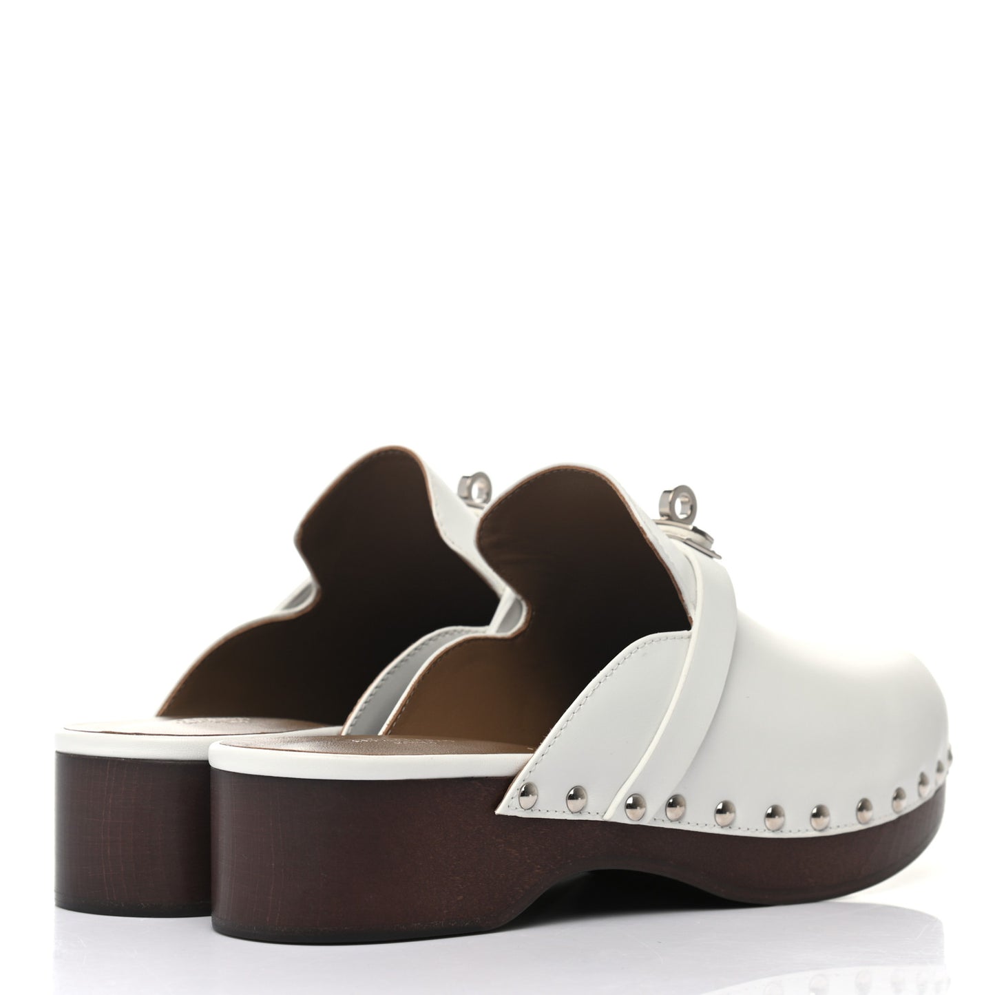 Calfskin Carlotta Mules 36 White