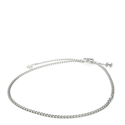 Chanel Enamel CC Chain Logo Belt Silver Black 2 of 4