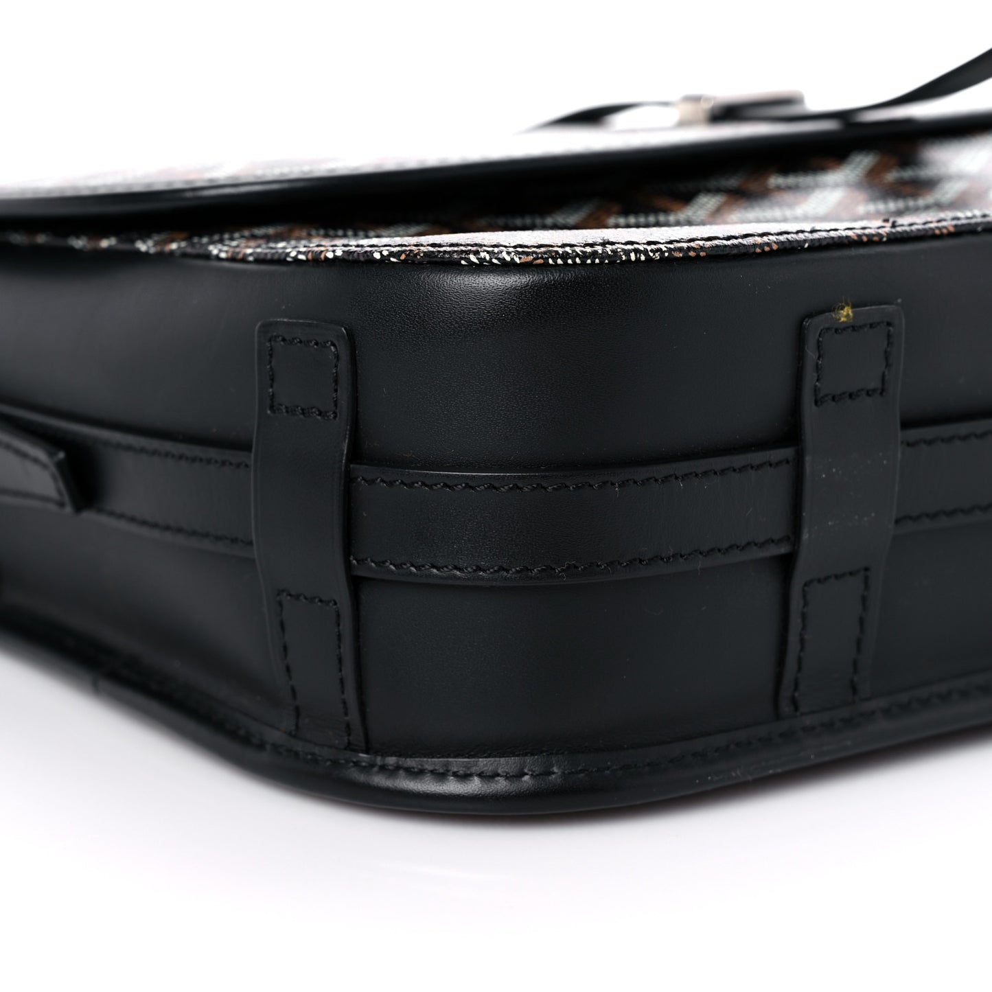 Goyardine Belvedere II MM Messenger Bag Black