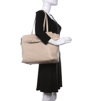 Burberry Soft Smooth Calfskin Medium Tote Limestone 2 of 11