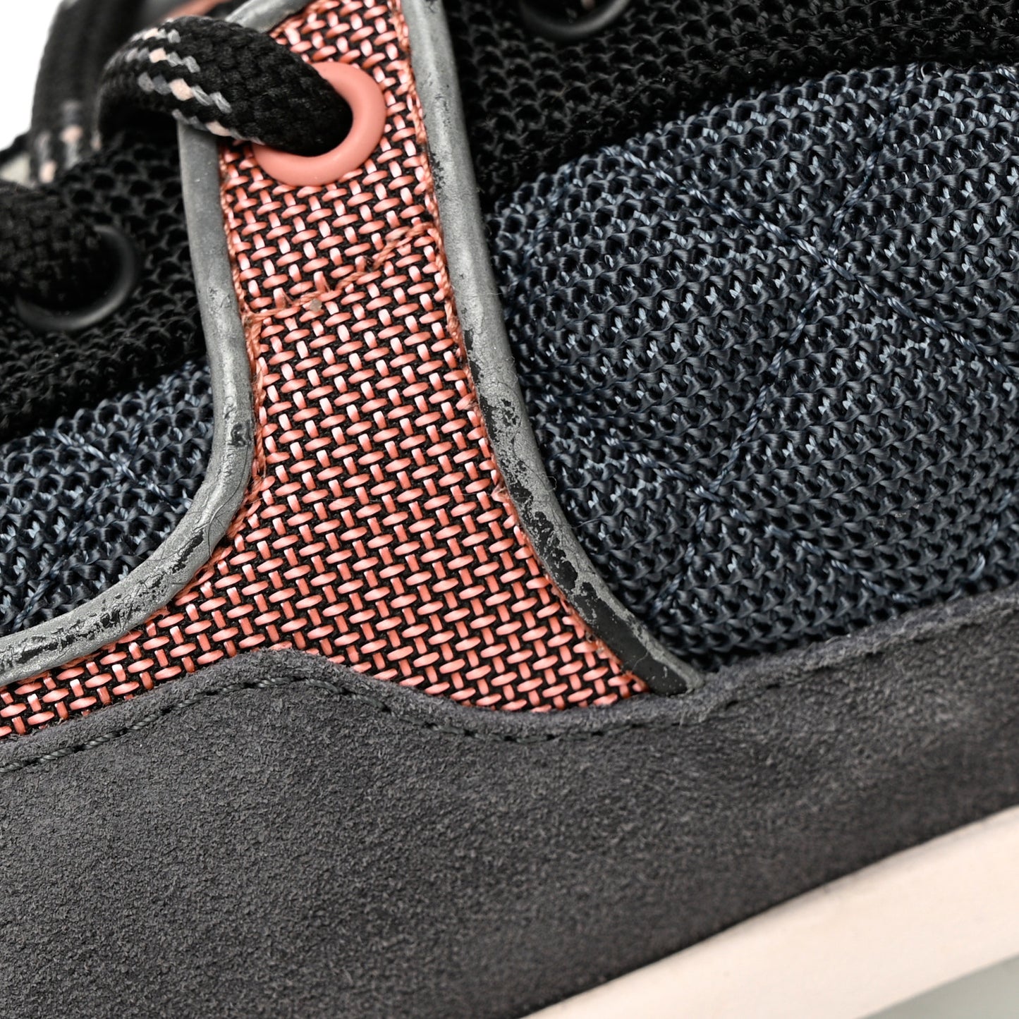 Nylon Calfskin Suede Womens CC Sneakers 39 Grey Pink