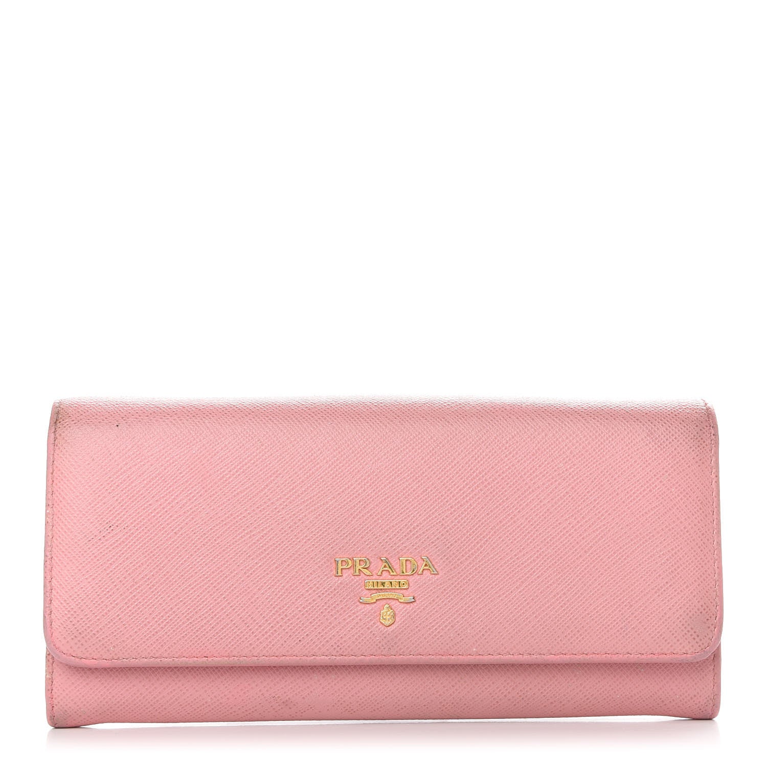 Prada Saffiano Continental Flap Wallet Orchidea 1 of 9