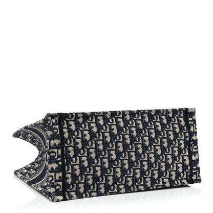 Christian Dior Oblique Medium Book Tote Blue Multicolor 4 of 15